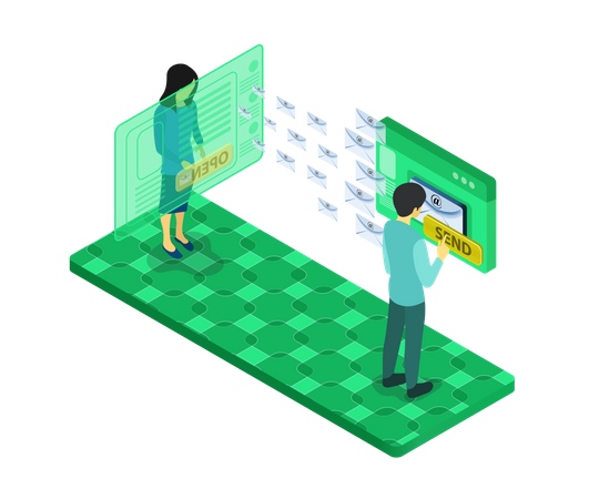 Email marketing  Illustration