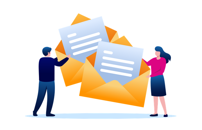 Email Marketing  Illustration