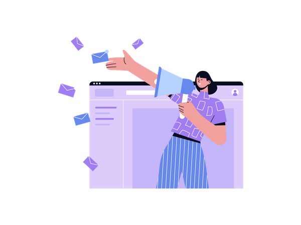 Email Marketing  Illustration