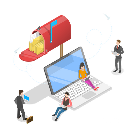 Email marketing  Illustration