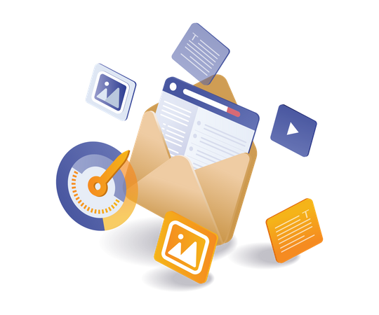 Email marketing  Illustration