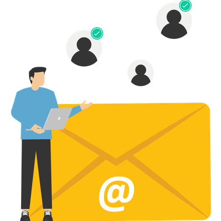 Email marketing service  Illustration