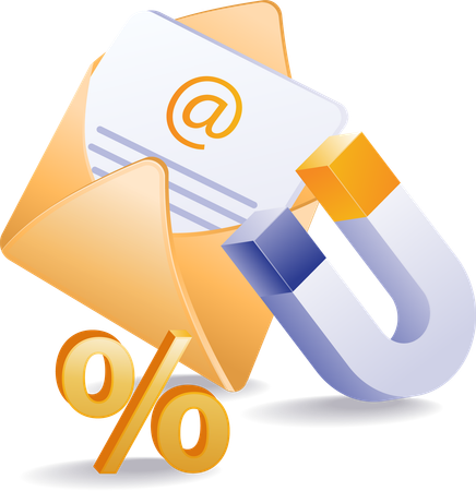 Email marketing strategy becomes a magnet for many clients  Illustration