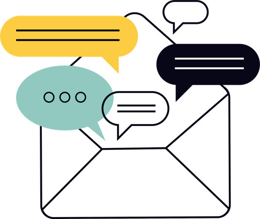 Email message  Illustration