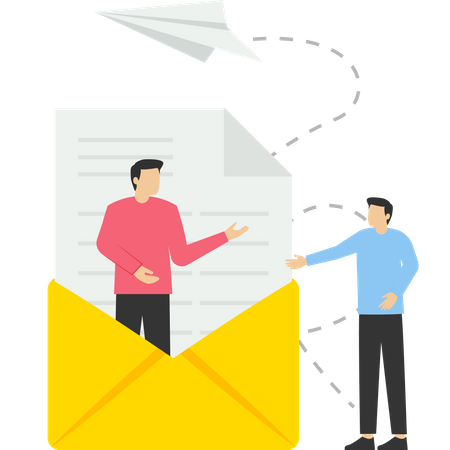 Email message  Illustration