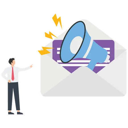 Email newsletter  Illustration