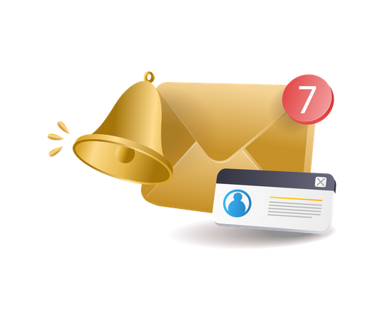 Email notification  Illustration