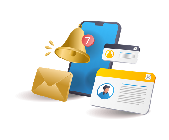 Email notification  Illustration