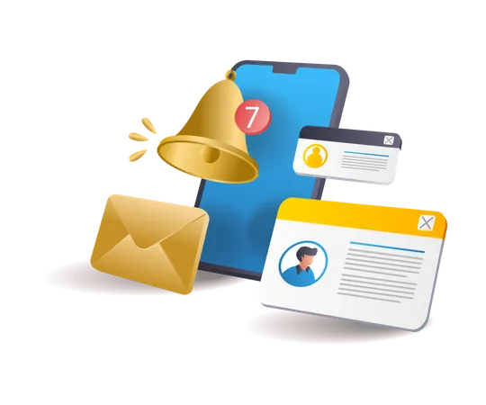 Email notification  Illustration