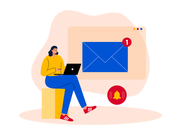 Email notification  Illustration