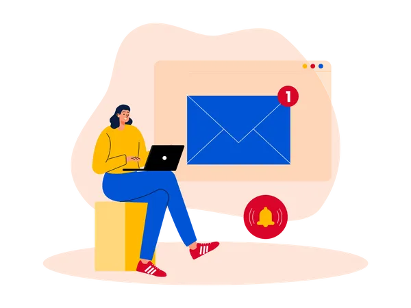 Email notification  Illustration