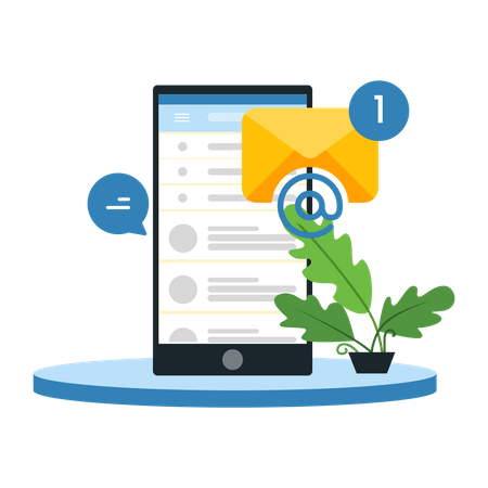 Email Notification  Illustration