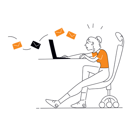 Email notification  Illustration