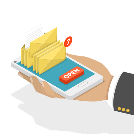 Email notification  Illustration