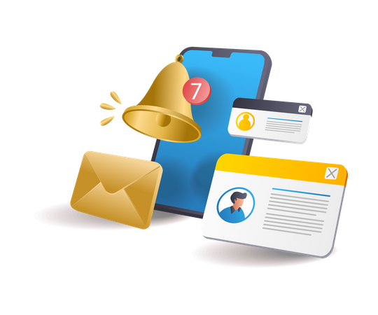 Email notification  Illustration