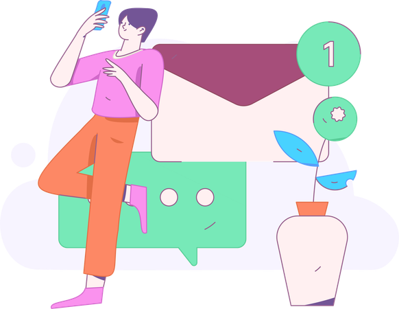 Email notification  Illustration