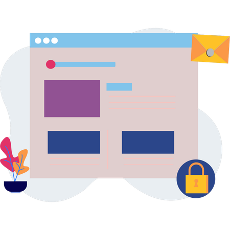 Email notification is appearing on the web page  Illustration