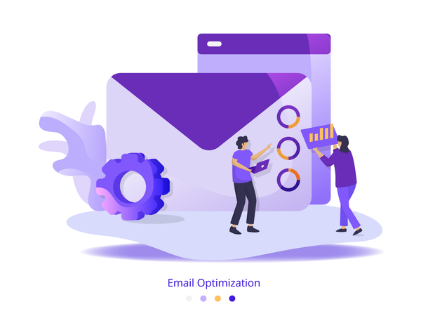 Email Optimization  Illustration