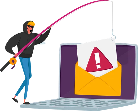 Email phishing  Illustration