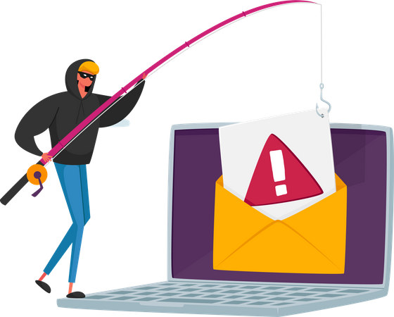 Email phishing  Illustration