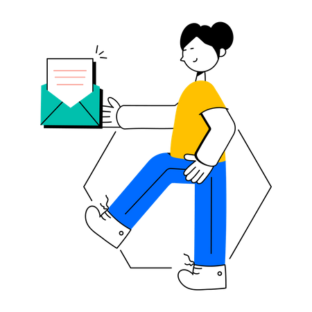 Courrier électronique professionnel  Illustration