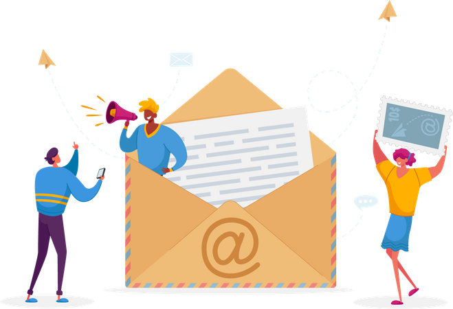 Email promotion Illustration