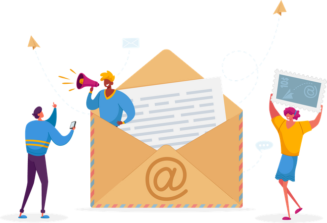 Email promotion  Illustration