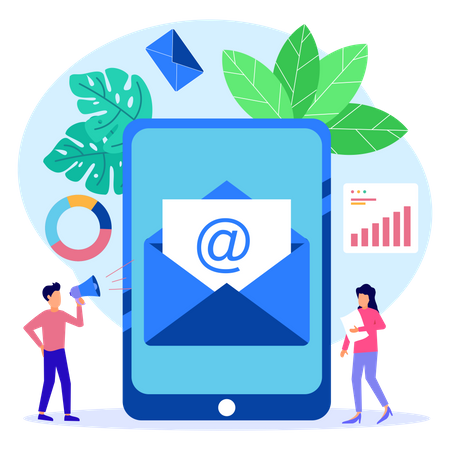 Email Promotion  Illustration