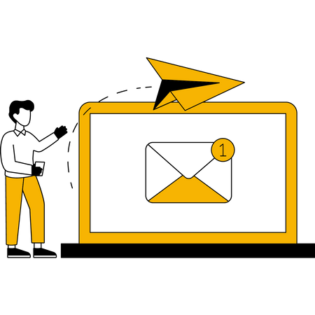 Email recebido  Illustration