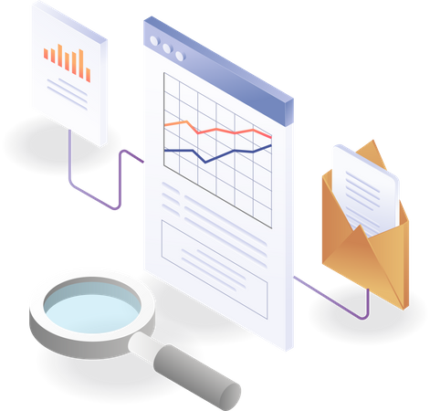 Données d'analyse du réseau de messagerie  Illustration