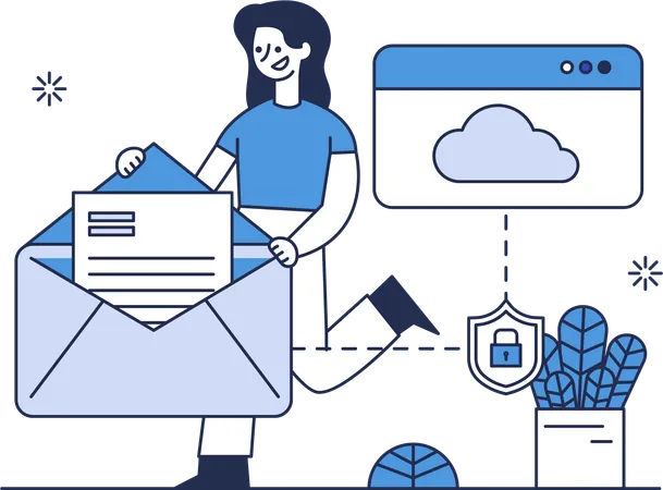 Email Security  Illustration