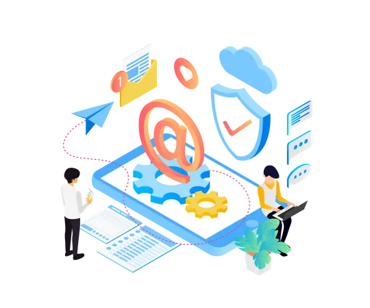 Email security  Illustration