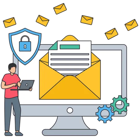 Email Security  Illustration