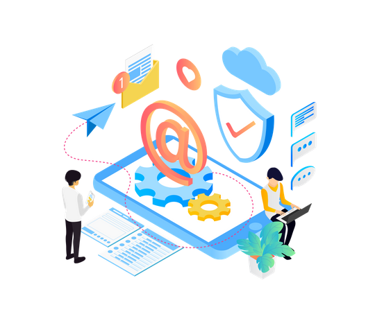 Email security  Illustration