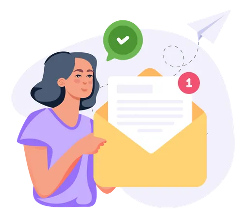 Email Sending  Illustration