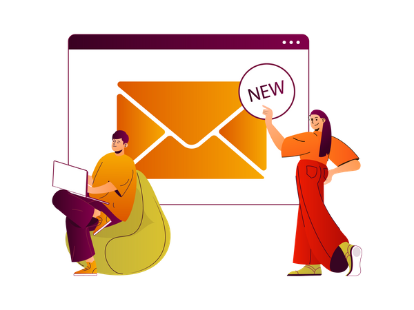 Email service Illustration
