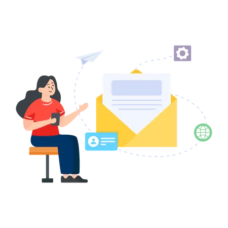 Email Service Illustration
