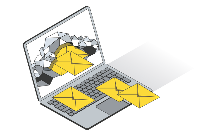 Email Service Illustration