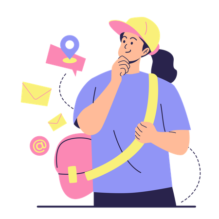Email service delivery network  Illustration