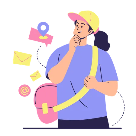 Email service delivery network  Illustration