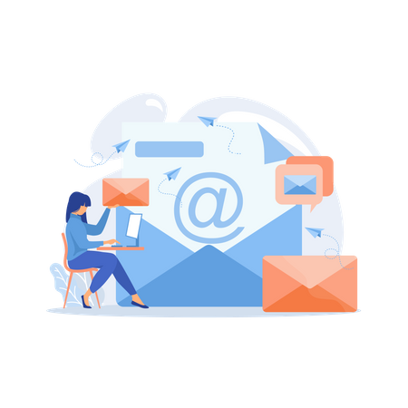 Email service  Illustration