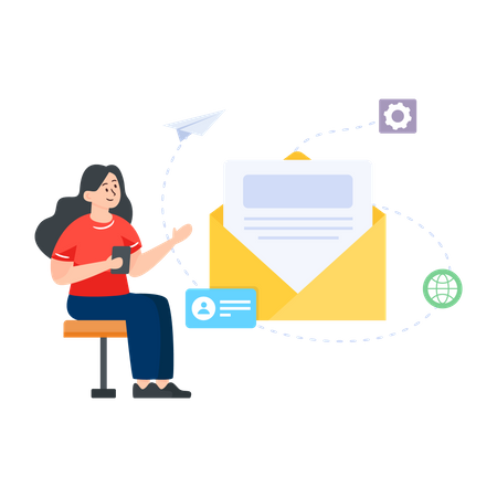 Email Service  Illustration