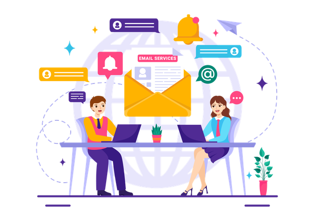 Email Service  Illustration