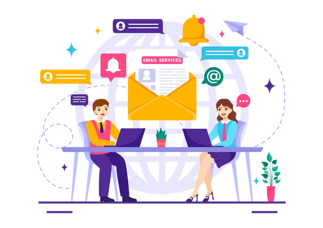 Email Service  Illustration