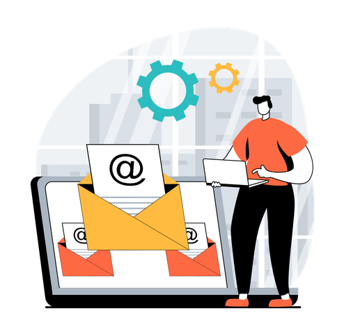 Email Service  Illustration