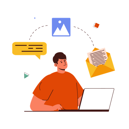 Email Service  Illustration