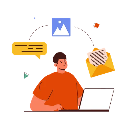 Email Service  Illustration