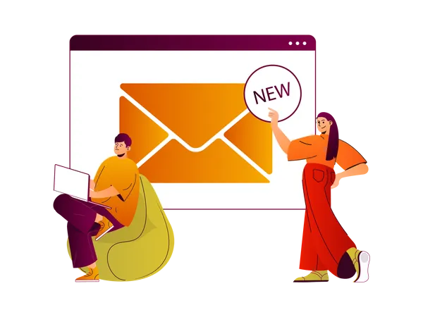 Email service  Illustration