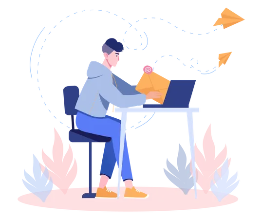 Email service  Illustration