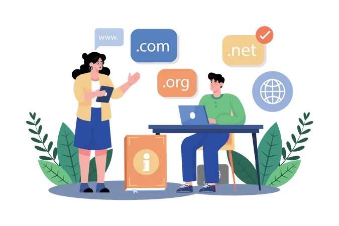 Email Service Offers Customizable Domains For Businesses Illustration
